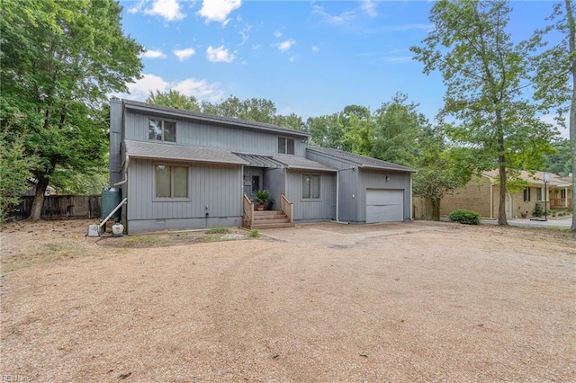 view of front of home featuring a garage