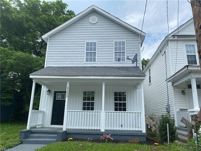 view of front of house featuring covered porch