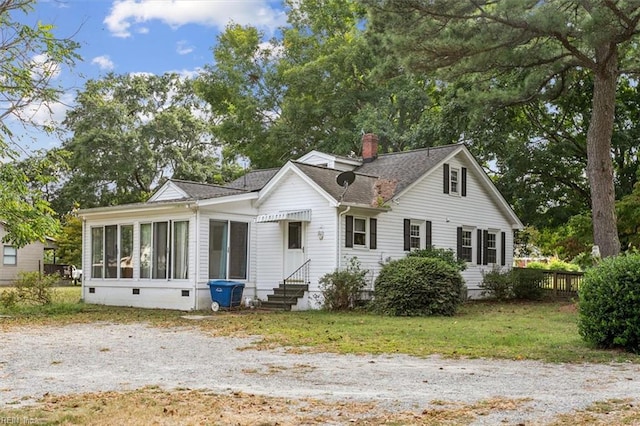 view of front of home