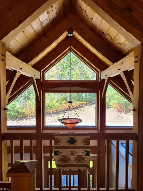 room details featuring beamed ceiling