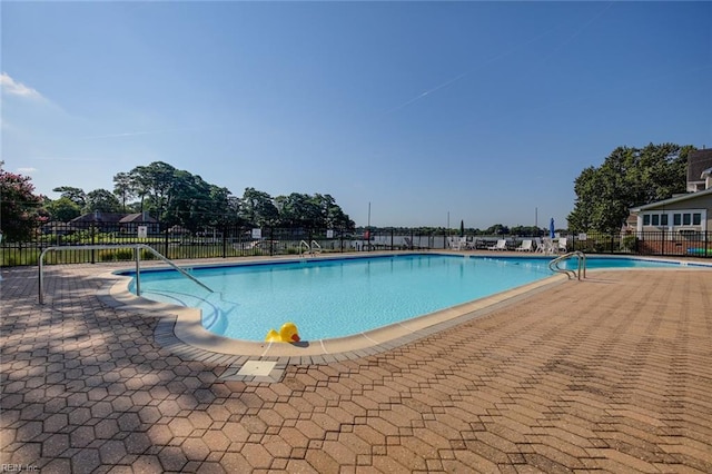 view of pool with a patio area