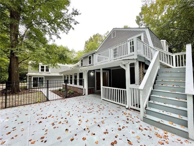 view of rear view of property