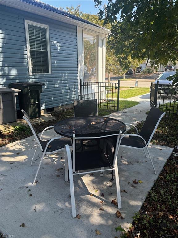 307 N First St, Hampton, VA 23664 - view of patio / terrace with outdoor dining area