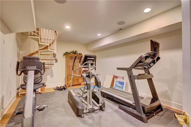 view of workout room