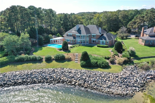 birds eye view of property