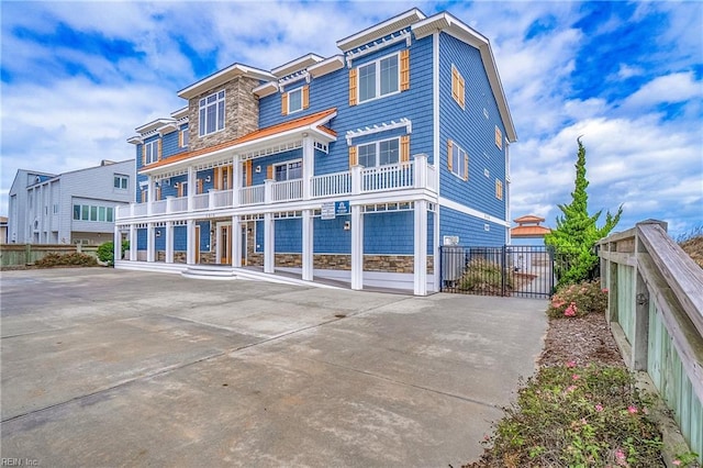 2816 Sandfiddler Rd, Virginia Beach, VA 23456 - view of front of house featuring stone siding