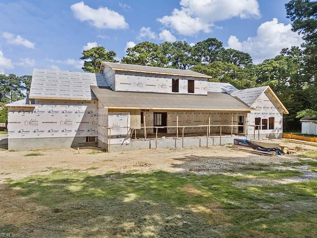 view of rear view of property