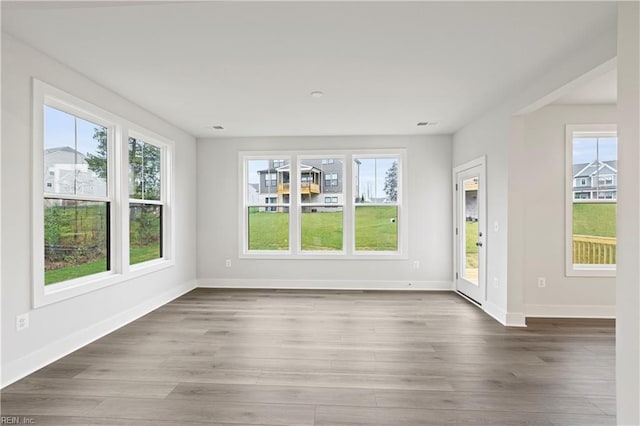 interior space featuring hardwood / wood-style floors