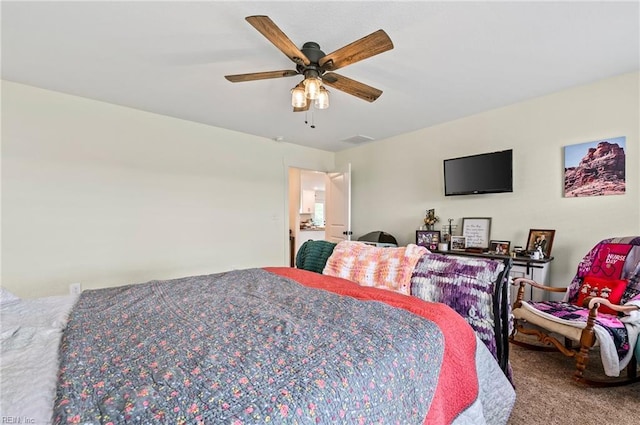 15338 Everets Rd, Windsor, VA 23487 - bedroom with carpet flooring and ceiling fan