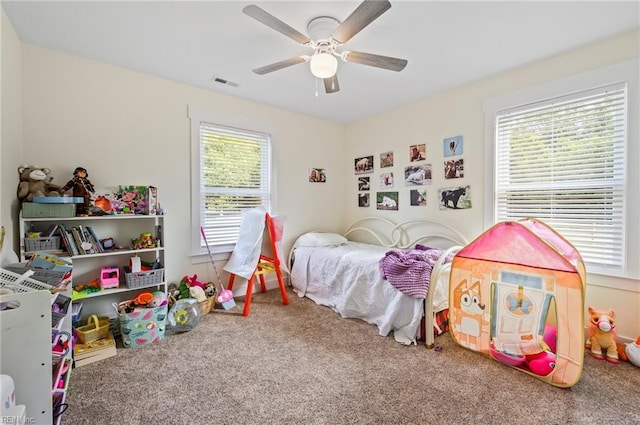 15338 Everets Rd, Windsor, VA 23487 - bedroom with carpet and ceiling fan