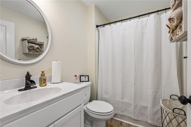 15338 Everets Rd, Windsor, VA 23487 - full bath with toilet, vanity, and shower / tub combo