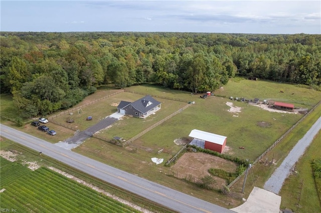 15338 Everets Rd, Windsor, VA 23487 - aerial overview of property's location featuring a heavily wooded area and rural landscape