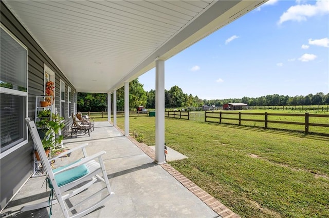 15338 Everets Rd, Windsor, VA 23487 - view of patio / terrace with a rural view