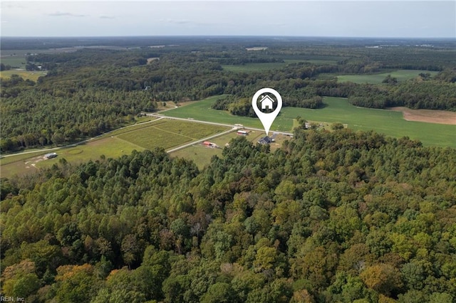 15338 Everets Rd, Windsor, VA 23487 - drone / aerial view of a heavily wooded area