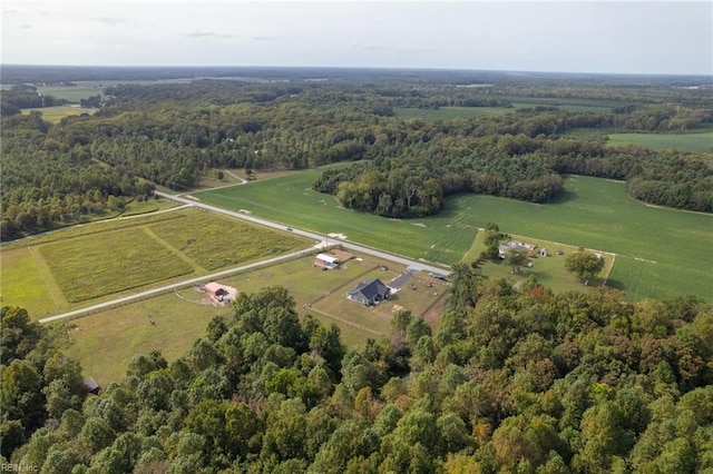 15338 Everets Rd, Windsor, VA 23487 - aerial view of property's location featuring rural landscape and a forest