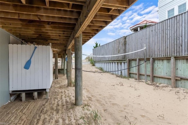 exterior space with radiator