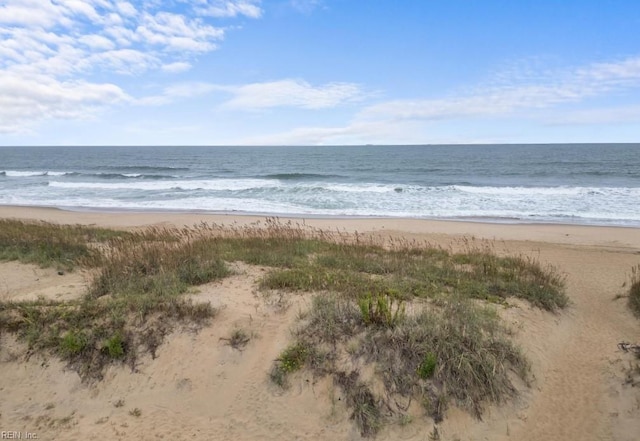 property view of water with a view of the beach