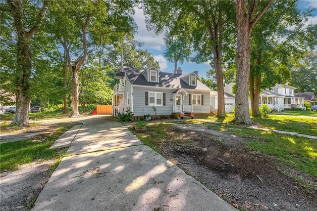 view of cape cod house