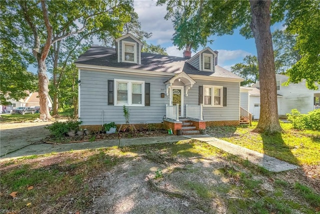 view of cape cod-style house