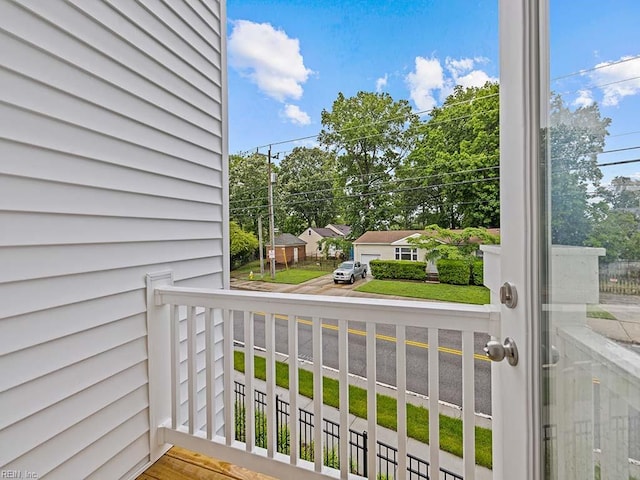 view of balcony