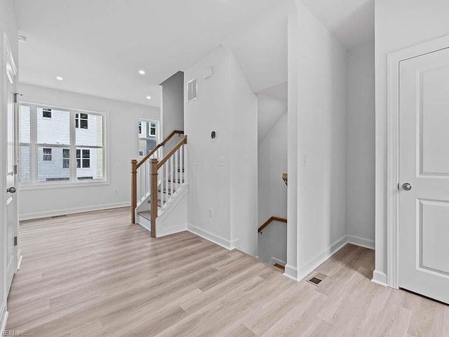 entryway featuring light wood-type flooring