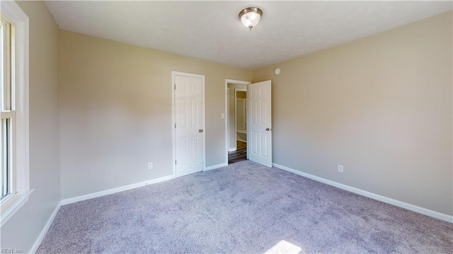 view of carpeted empty room