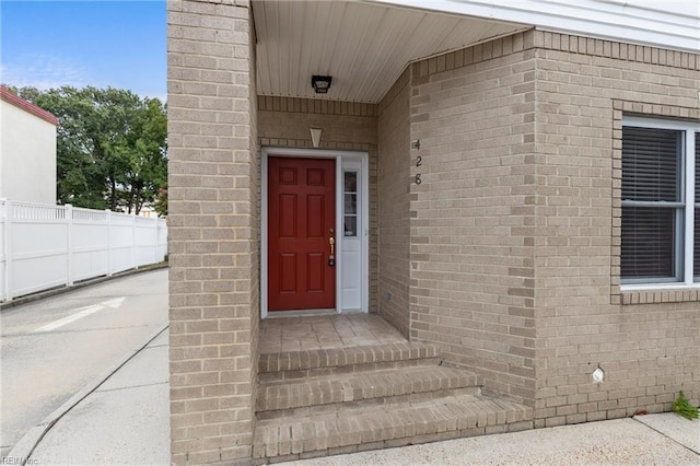 view of entrance to property