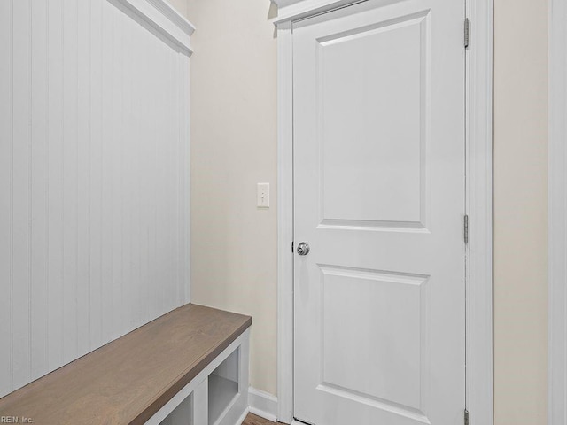 view of mudroom