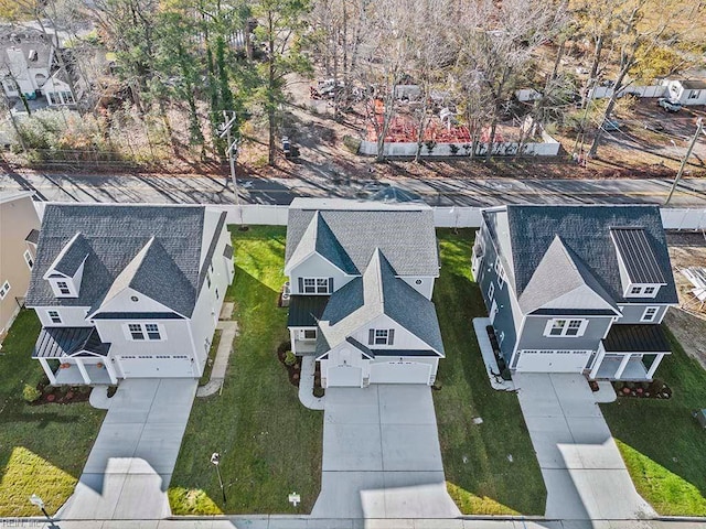 birds eye view of property featuring a residential view