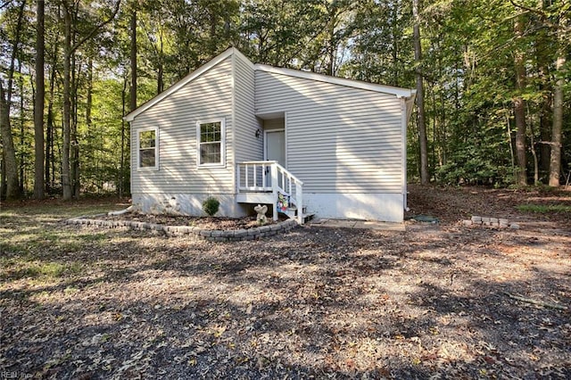 view of rear view of property