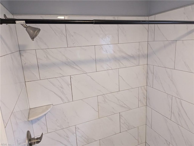 room details with tiled shower