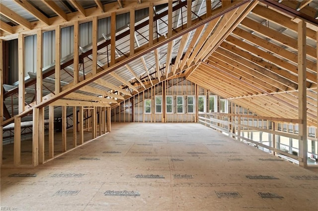 view of attic