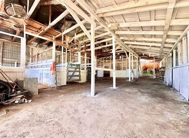 view of horse barn