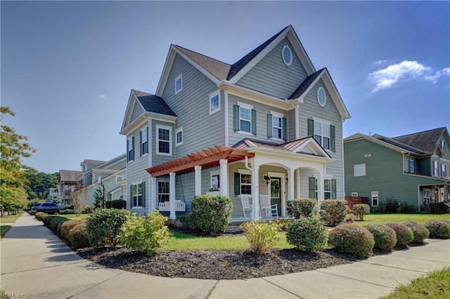 view of front of home with a porch