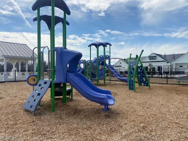 view of jungle gym