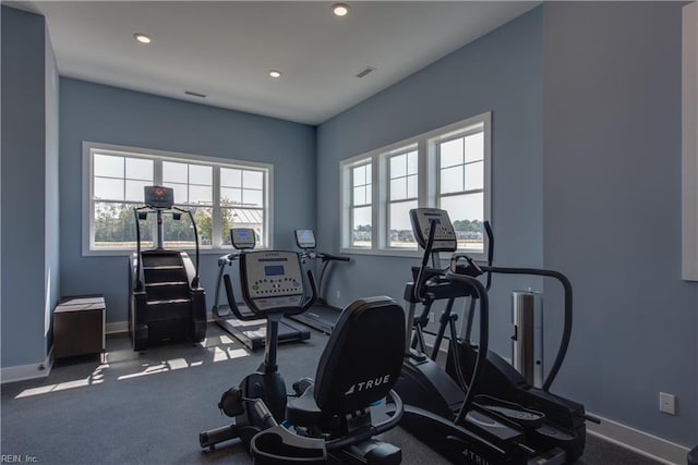 view of exercise room