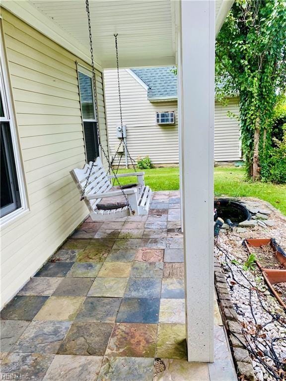 view of patio / terrace with a porch