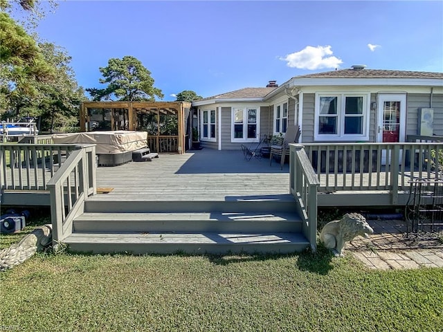 view of wooden terrace