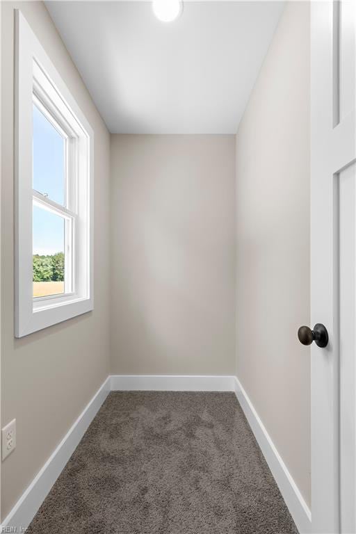 empty room featuring carpet flooring