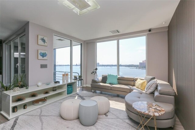 40 Rader St Unit 507, Norfolk, VA 23510 - living area with a water view