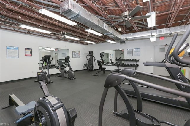 40 Rader St Unit 507, Norfolk, VA 23510 - exercise room featuring baseboards