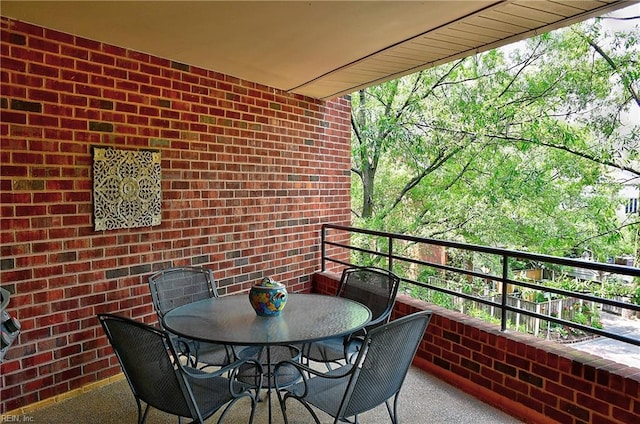 view of balcony