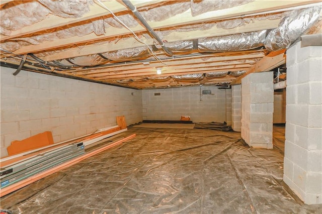 view of basement