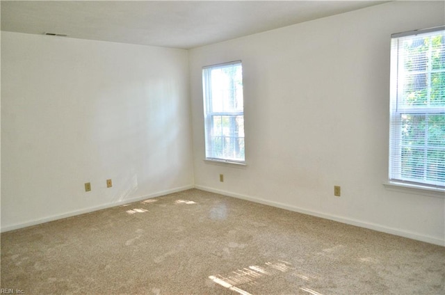 view of carpeted empty room