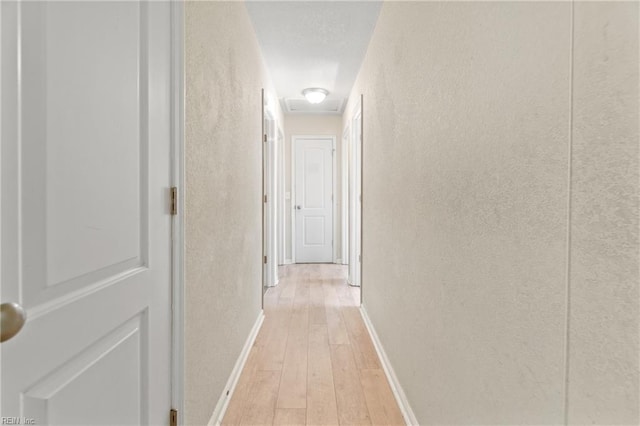 hallway featuring light hardwood / wood-style flooring