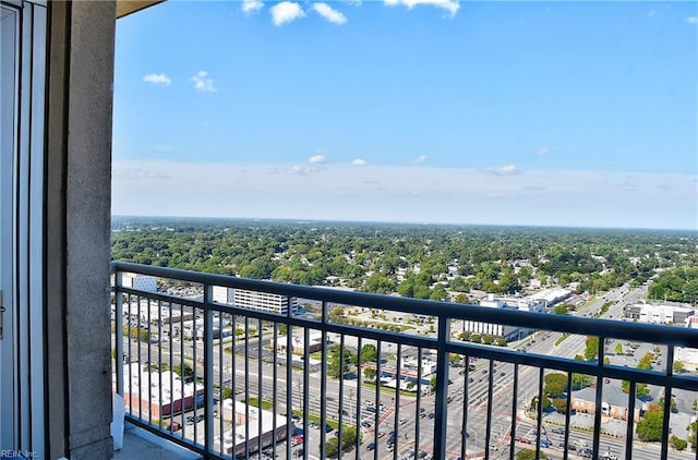 view of balcony