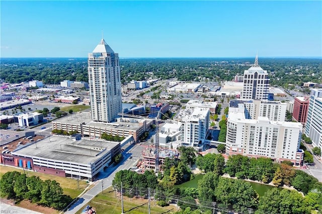 bird's eye view featuring a city view