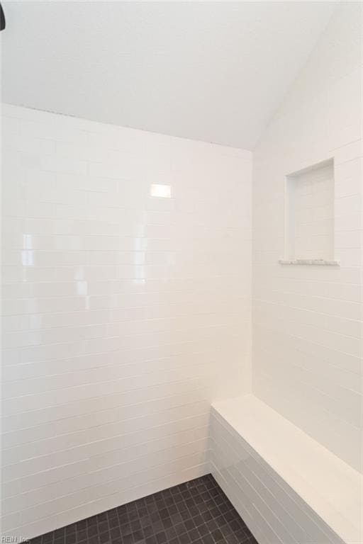 bathroom featuring tile patterned flooring