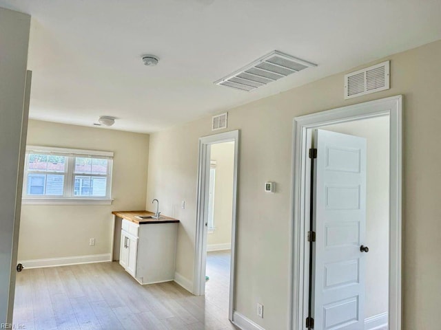 interior space featuring light hardwood / wood-style flooring