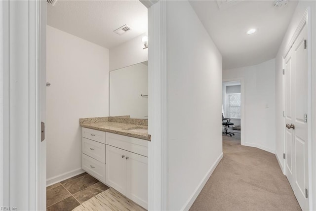 bathroom with vanity